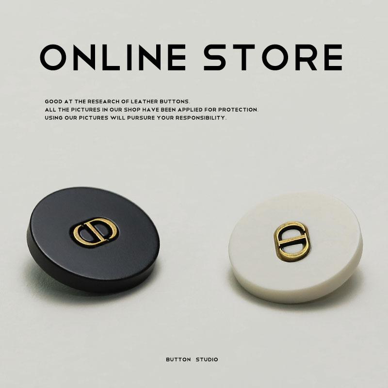 Xiaoxiang Celebrity Style Resin Clothing Button Sweater Cardigan Decorative Button Suit Jacket Leather Coat Button