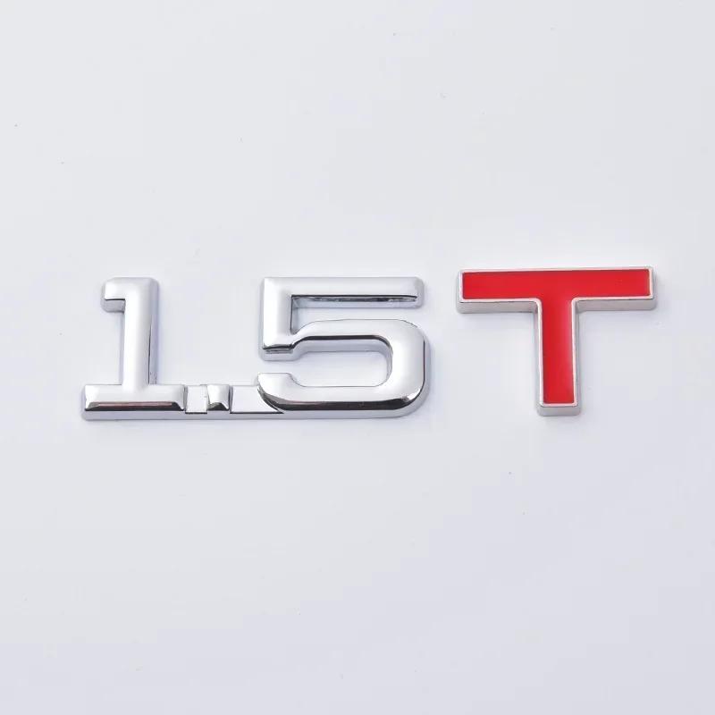 3D Metal 1.5T 1.6T 1.8T 2.0T 2.2T 2.4T 2.5T 2.8T 3.0T Car Sticker Emblem Badge Decal For Mazda KIA Renault TOYOTA BMW Ford Focus