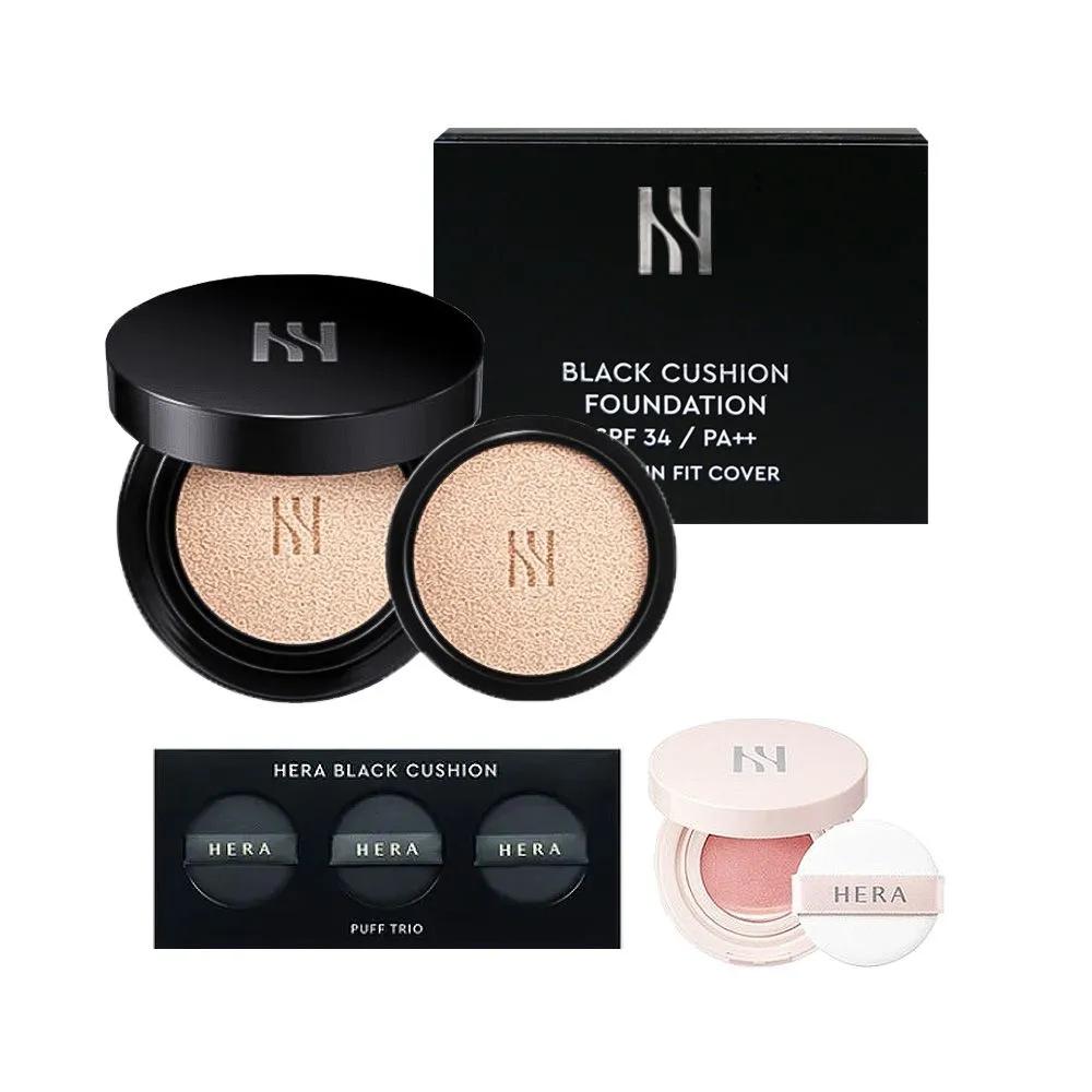 

HERA Black Cushion 15g Main Product + 15g Refill Cushion with good longevity and coverage 21N1