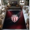 Monaco FC Soccer Football Pattern Soft Area Rug Non Slip Indoor Floor Carpet Sports Decor Mat for Bedroom