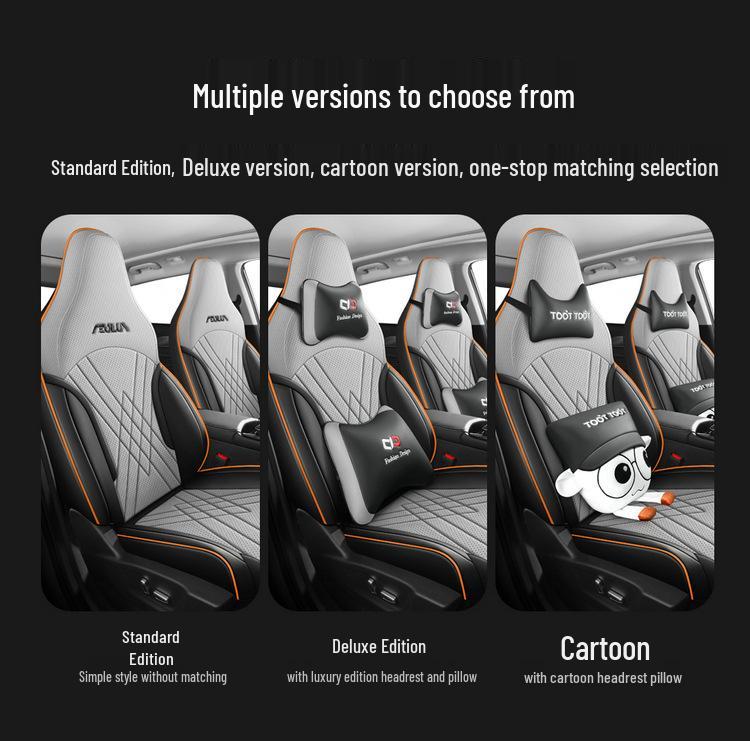 New Model Full Leather Car Seat Cushion for Dongfeng Fengshen L7 - Four Seasons Universal Fit