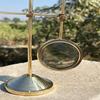 Brass Adjustable Magnifying Glass for Reading, Hobbies, and Desk Decor
