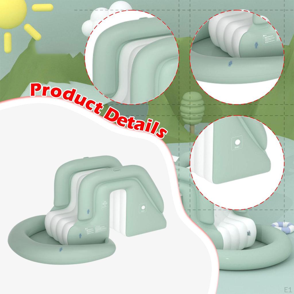 Inflatable Pool Slide Supply, Supplies Easy Inflation, Wear Resistant Play Game, Gift, PVC