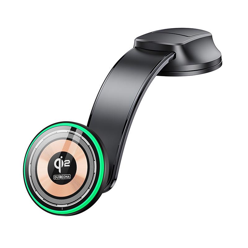 Qi2 Certified Transparent Magnetic Wireless Car Charger, 15W, Compatible with Apple Devices