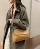 Women's Korean-inspired Shoulder Bag, Simple Square Design, Small Mini Shoulder Bag, Faux Leather (beige)