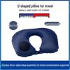 Inflatable U-Shaped Travel Pillow - Neck Support for Camping & High-Speed Rail