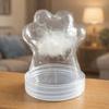 2 Stück Transparente Haustierfell-Erinnerungsflasche Staubdicht Luftdicht Haustierhaare Aufbewahrungsglas Kawaii Design Kunststoff Snack Aufbewahrungsglas