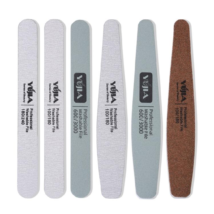 6Pcs Nail Files Double Sided Emery Boards Manicure Tools 100/180/240/600/3000 Grit Professional Manicure File Washable