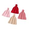 Cozy Cashmere Knit Baby Hat - Warm, Elastic, Solid Color for Autumn/Winter