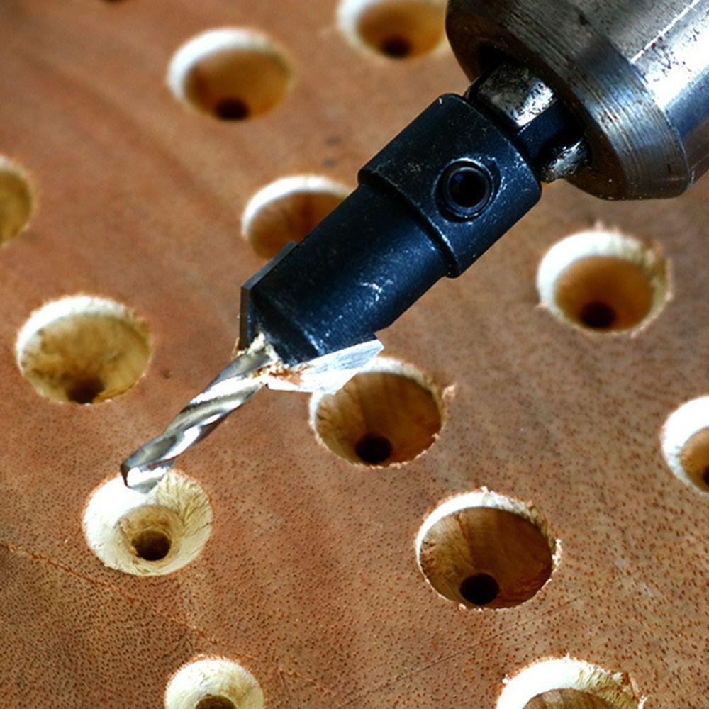 Adjustable Countersink Drill Bit Pointed Head Hex Shank Drill Durable Woodworking Drill Bit  Wood
