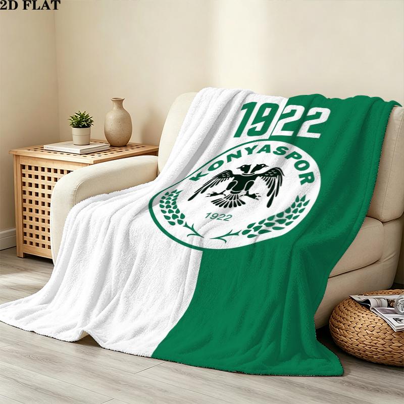 Kocaelispor Kulb Print Flannel Blanket, High quality Comfortable for All Seasons, Home Decor, Warmth and Comfort, Perfect for Christmas Gifts