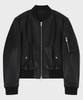 Noirer Cow Leather Ma-1 Blouson (Black)