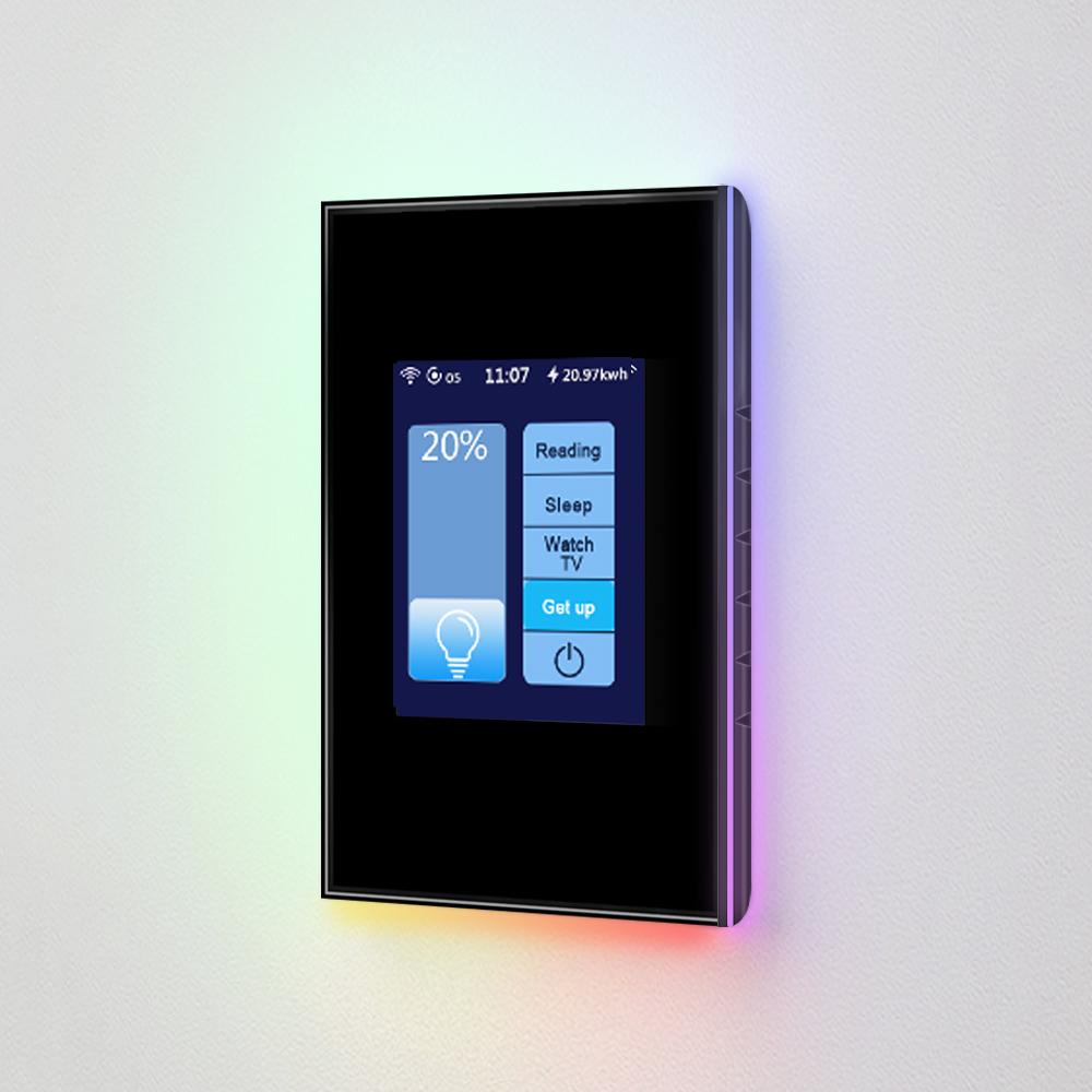 Lanbon Tuya Wifi Smart Dimmer Switch L8 LCD Touch Panel Zigbee Light Wall Switch Smart Home for Bedroom House Alexa