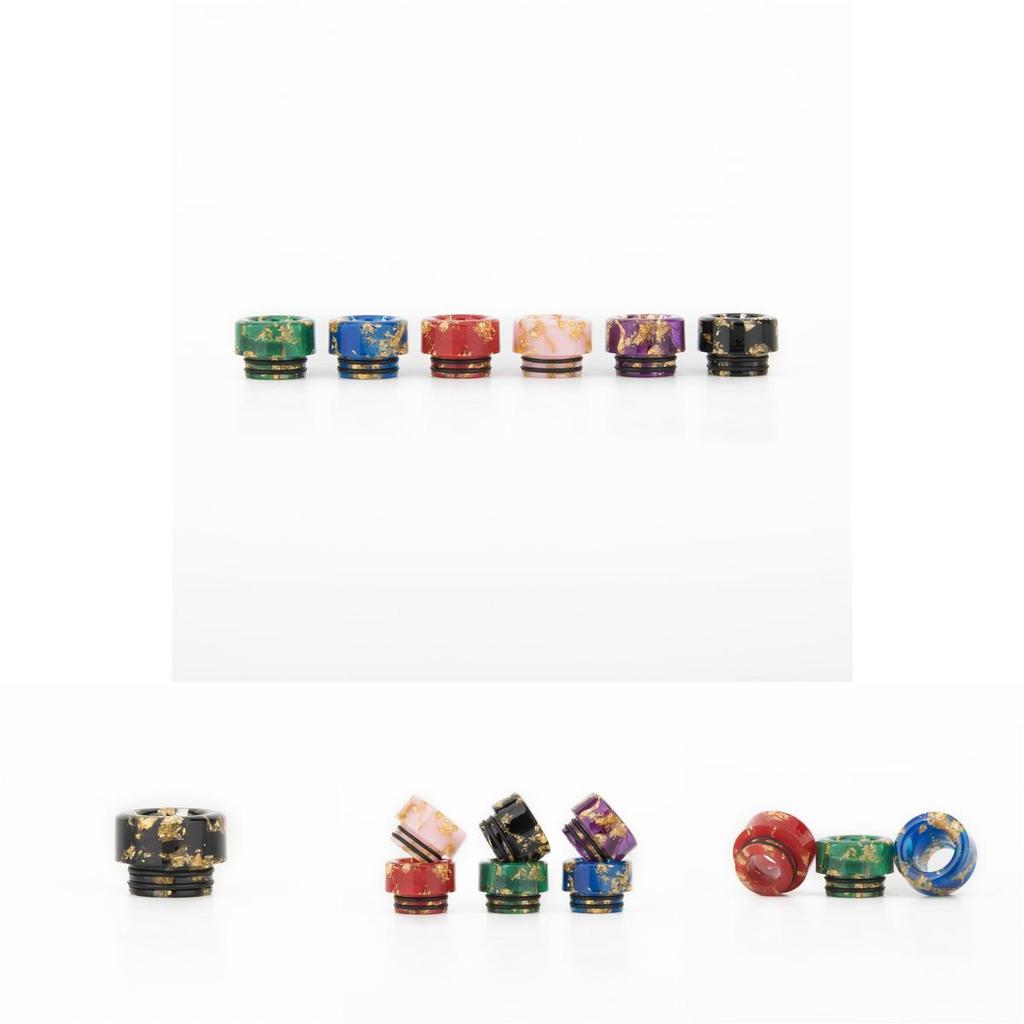 For 810 Tfv8 Drip Tip Resin Starry Sky Style Cigarette Holder For Vaping Enthusiasts