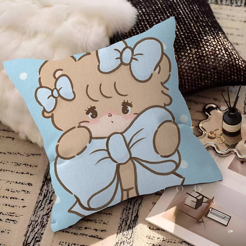 Cute M-Mikko I-Illustrations Pillowcase Toon Gift Cushion Cover Bedroom Home Sofa Chair Seat Decor Pillow Case