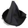 ACROPIX Shift Knob Boot Dust Universal Car Faux Blue Clean Cover, Black, 1pc, Accessory, Leather, Seam, Protection,