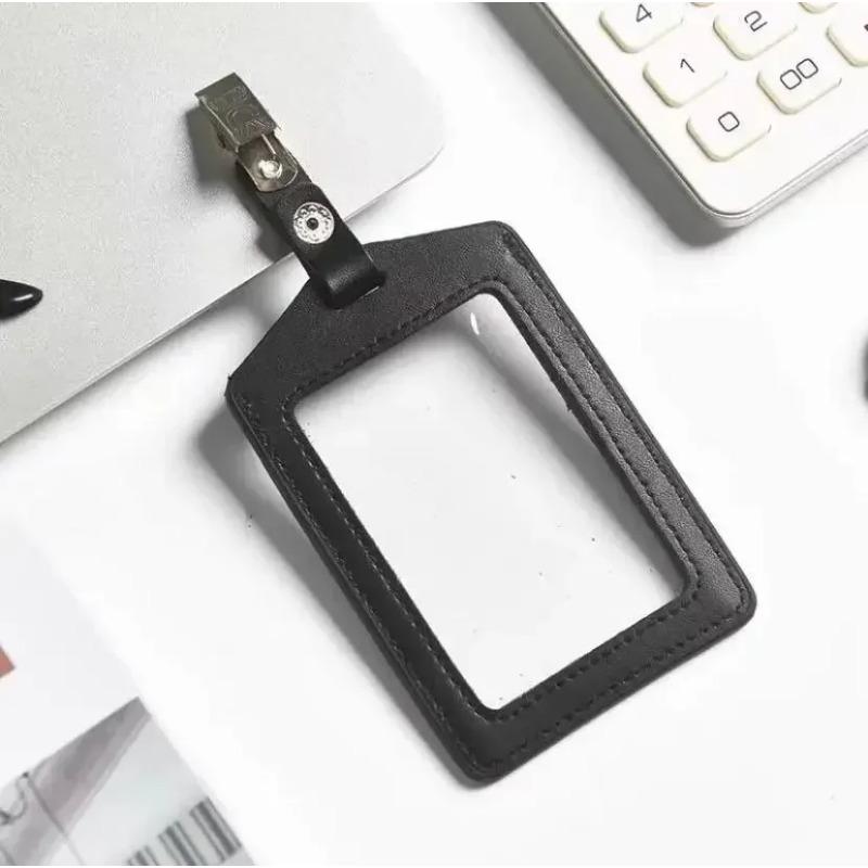 Leather Work Card  Cover Card Clip Cowhide Nameplate Cowhide Nameplate Elevator  Access Control School  Doctor Bus Card