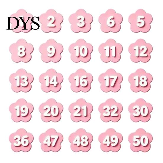 Standard Hex Pencil Accessories 30PCS Numbered Toppers, Reusable Prevent Confusion Labels, Primary School Organizing Tools Plastic Tracking