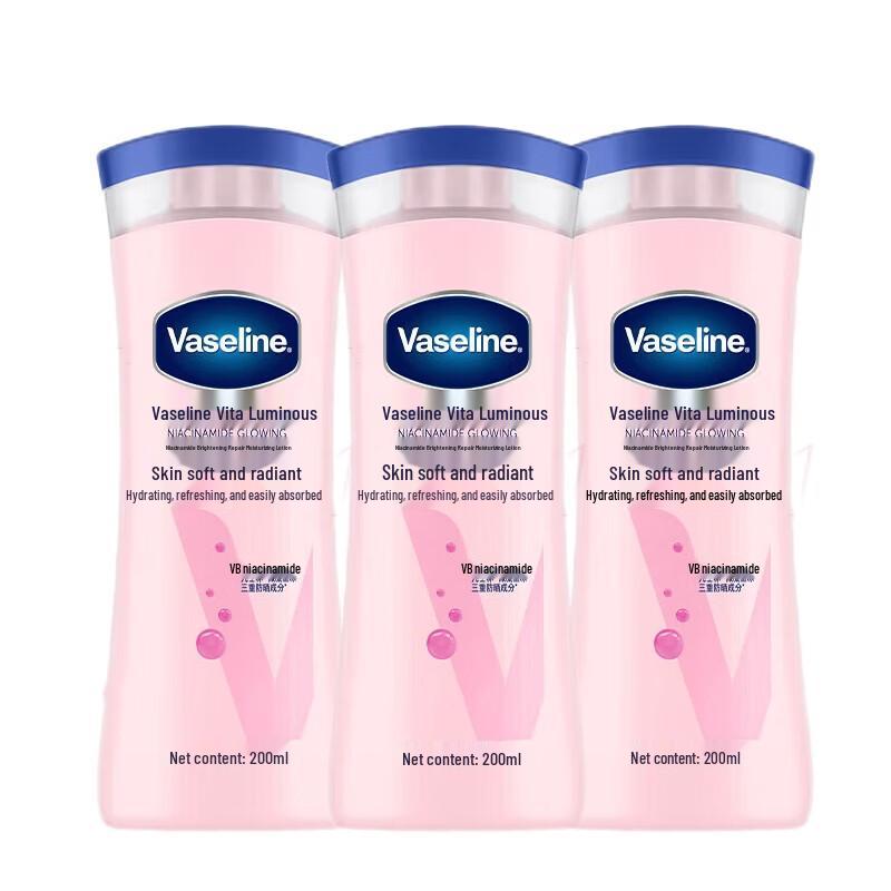 Vaseline Vita-Brightening Niacinamide Body Lotion (3-Pack)