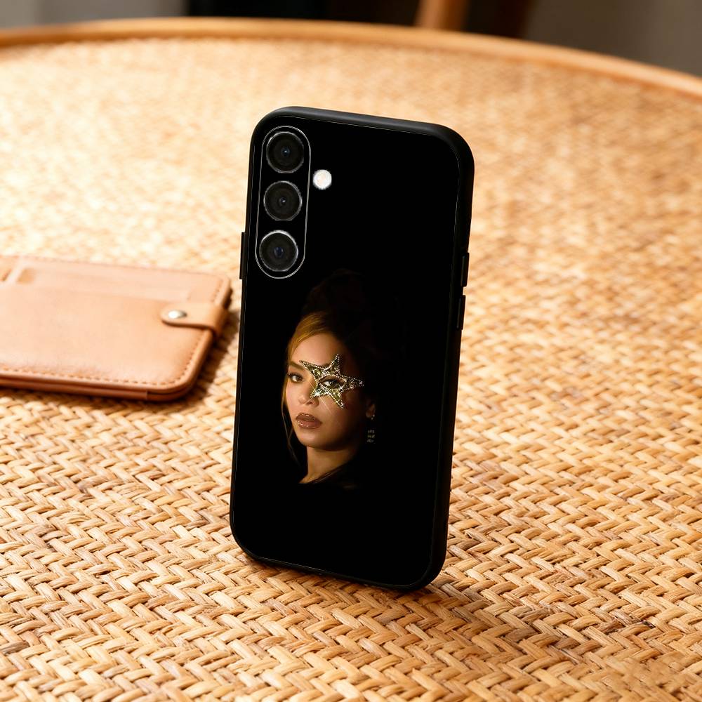 Singer B-Beyonce Cowboy Carter Phone Case For Samsung A73,72,71,53,52,51,22,91,80, Soft Black Cover