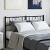 Replacement Headboard Metal Black 120 Cm