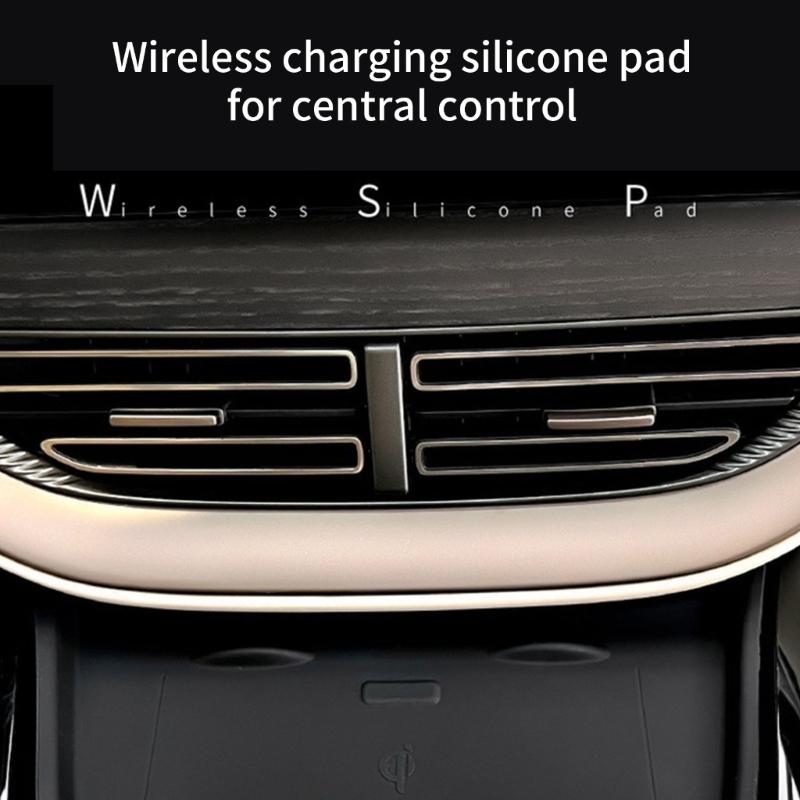 Wireless Chargers Pad Automotive Interior Accessory Anti Slip Mat Protection Soft Silicone Pad for DENZA D9 Flexible Pad
