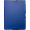 Classeur - GRAFOPLÁS - 33 x 25 cm - PVC Bleu - 3 rabats - Élastiques de fermeture