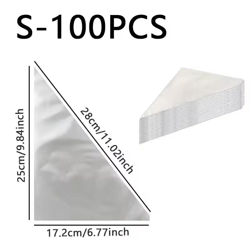 

100/200/300PCS Disposable Piping Bag Pastry Bags Icing Fondant Cake Cream Bag for Decorating Pastries Cakes Baking Tools
