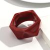 Trendy Chunky Resin Faceted Irregular Geometric Bangle for Women Retro Colorful Acrylic Wide Cuff Bracelets Fashion Jewelry Gift