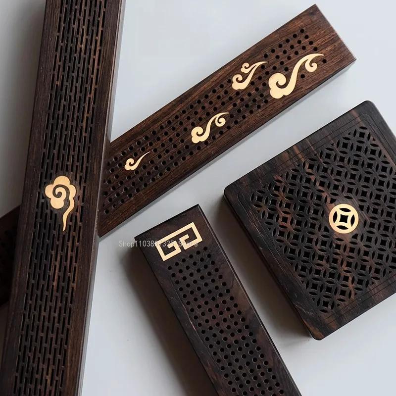 Long/square Wooden Sleeping Incense Box Home Indoor/study Decoration /Meditation Purification/Incense Stick Aromatherapy Stove