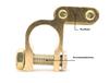 Brass Battery Terminals 6V, 12V, 24V - Set Off-Road