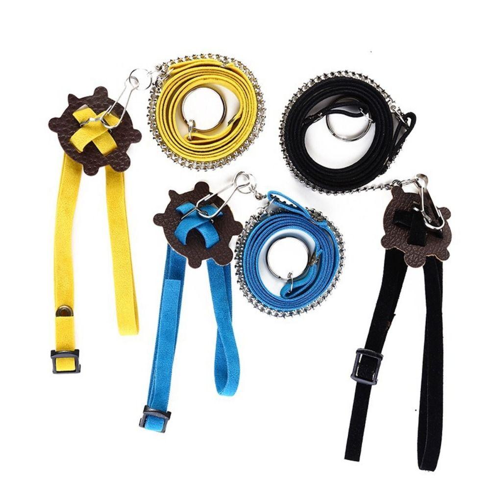 Soft Strap Lizard Traction Rope Creative Pet Turtle Harness Tortoise Chest Strap for Mouse Hamster