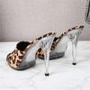 Fashion Eilyken Street Style Peep Toe Crystal Thin High Heels Women Slippers Sexy Party Wedding Prom Candy Color Female Shoes