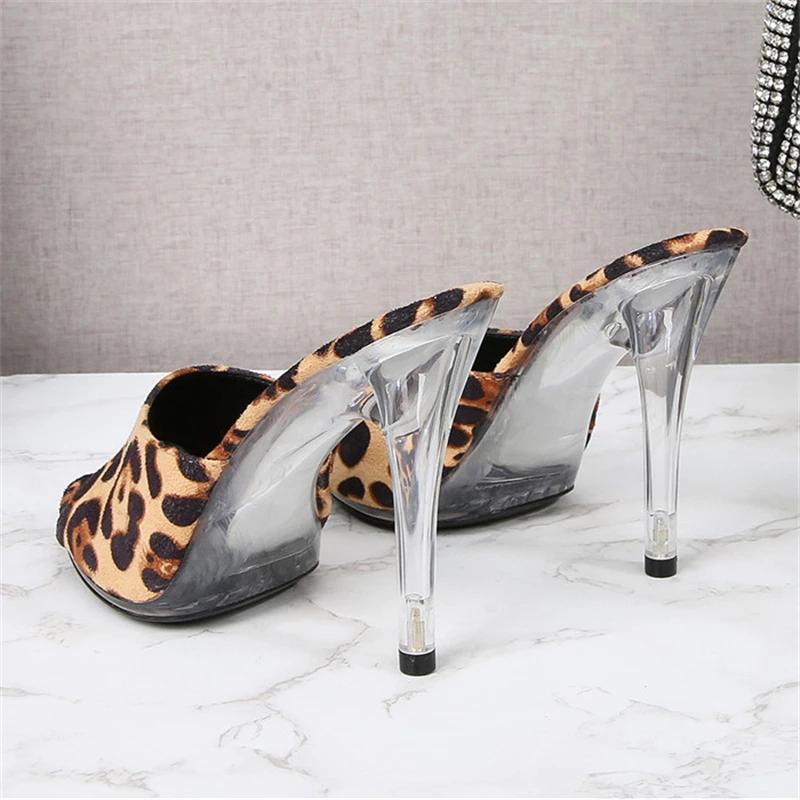 Fashion Eilyken Street Style Peep Toe Crystal Thin High Heels Women Slippers Sexy Party Wedding Prom Candy Color Female Shoes