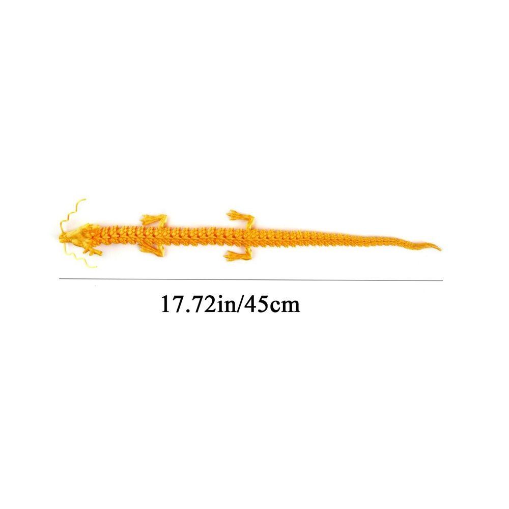 3D Articulated Chinese Dragon Long Chinese Dragon Ornament Joint Movable Dragon Model  Office