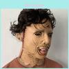 The Texas Chainsaw Massacre Saw Horror Mask Latex Role Play Costume For Halloween Party