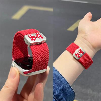Gevlochten Band Voor Apple Watch Band 44mm 40mm 45mm 46mm 49mm 41mm 38 Magnetische Nylon Armband iWatch serie se 7 6 8 9 10 Ultra 2