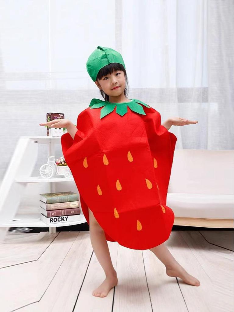Fruit & Vegetable Halloween Stage Costume for Kids & Parent-Child Performances