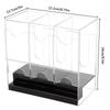 3-Slot Booster Card Storage Box Booster Pack Dispenser Acrylic Deck Storage Case Display Protector Container Organizer Box