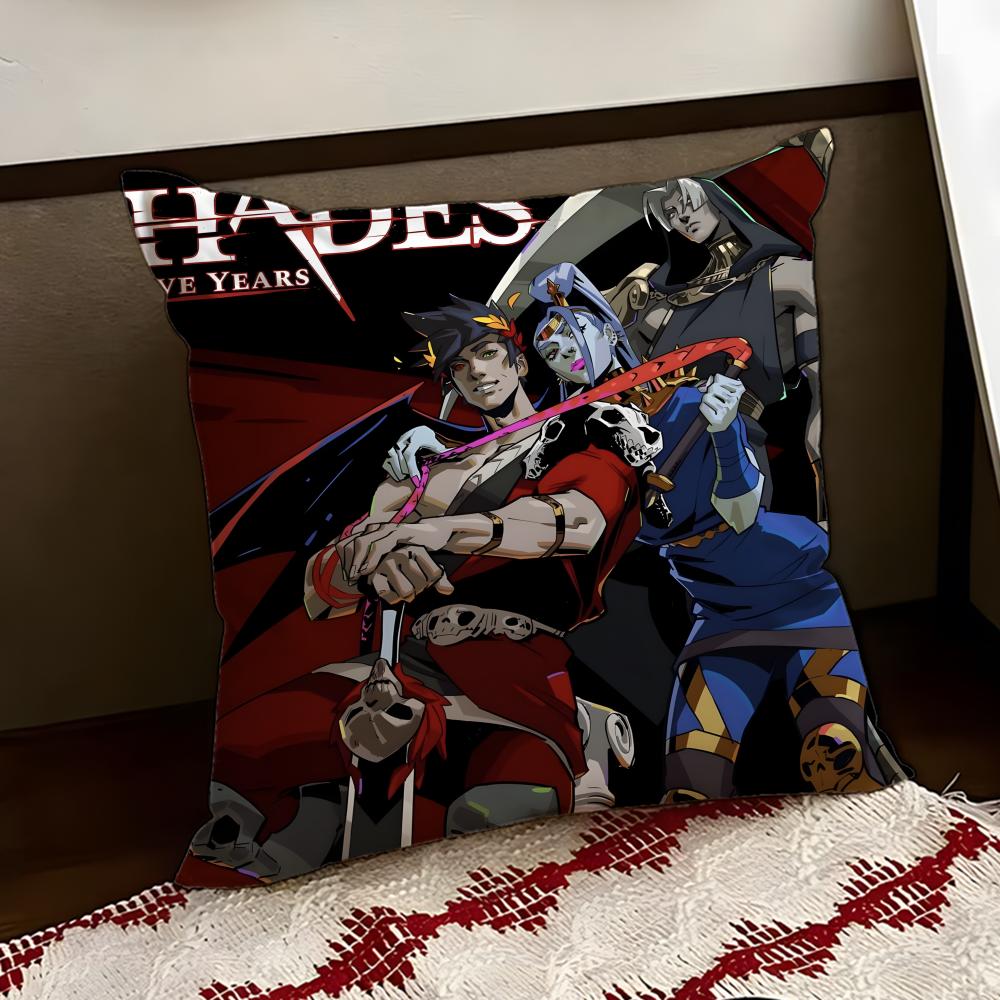 HHades game Cushion Cover Reversible Soft Durable Pillow Cover Home Car MultiScene Use for Daily Comfort