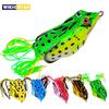 1 Pcs 5G 8.5G 13G 17.5G Frog Lure Soft Tube Bait Plastic Fishing Lure with Fishing Hooks Topwater Ray Frog Artificial 3D Eyes