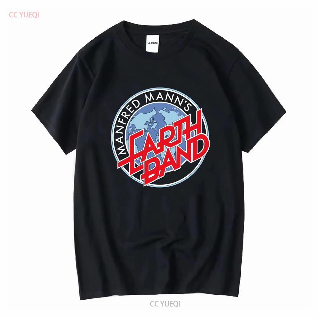 Manfred Manns Earth Band For Classic T Shirt Vintage Washed Unisex Breathable Comfortable Designer Clothes Slightly Fashion