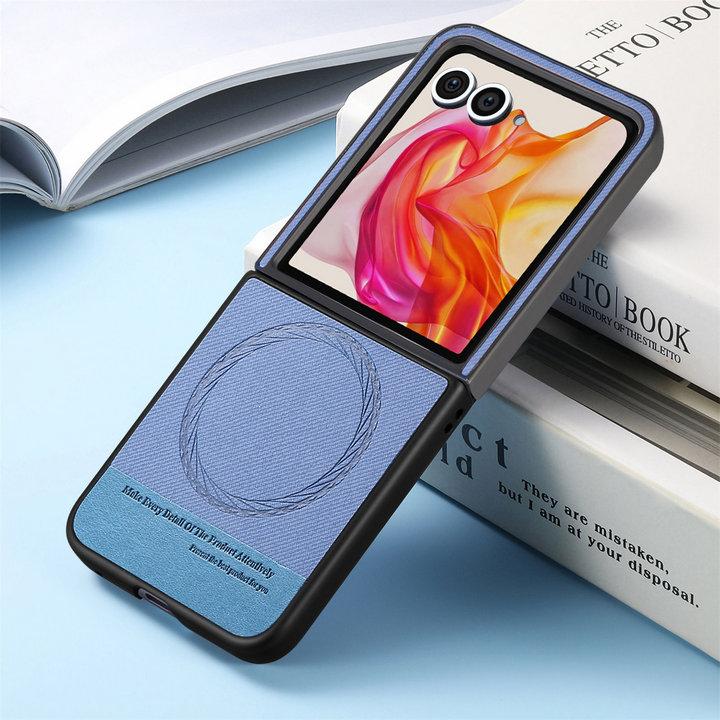 Funda de Cuero de Lujo Color Sólido para Motorola Razr 60 50 40 Ultra 5G Carga Inalámbrica Suave a Prueba de Golpes Protege Cubierta Trasera