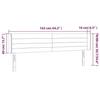 VidaXL LED Headboard Bedroom Furniture Double Bed Accessory Head of Bed Frame Interior Pink 3123435