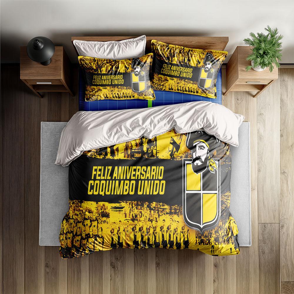 Club Fútbol Coquimbo Unido Duvet Cover Set without sheet King Queen Double Full Twin Single Size Bed Linen Set
