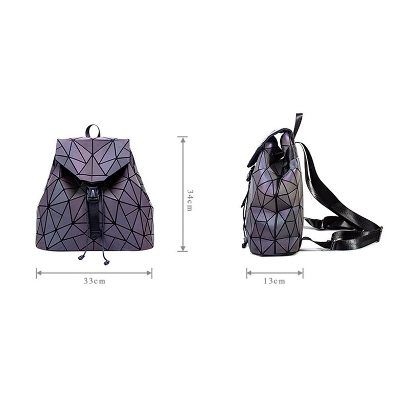 geometric backpack luminous