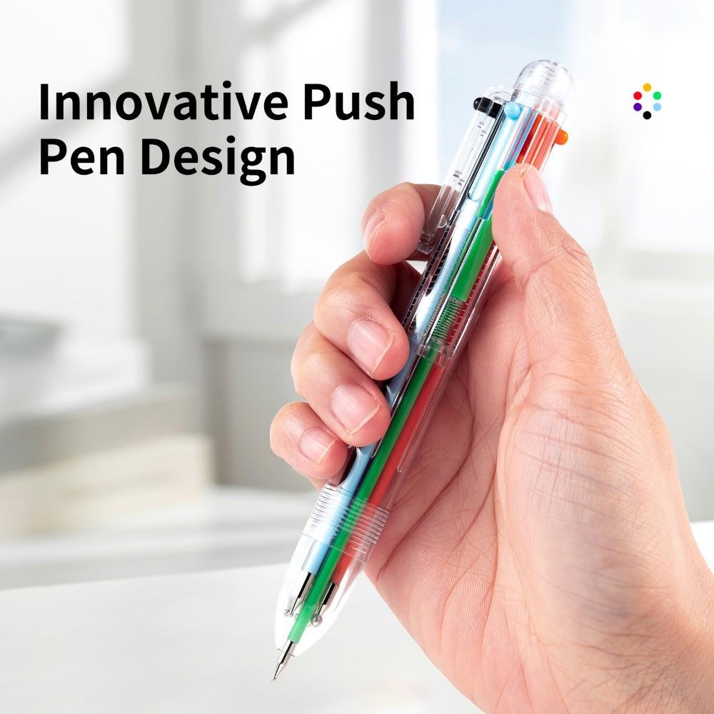 6-in-1 Magic Pen Nail Art Multi-tip Nail Dotting Tool Gel Polish Painting Pen for Salon Home DIY Manicure Designs