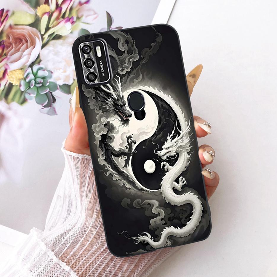 For ZTE Blade A7s 2020 Case A7020 Cute Lion Fashion Painted Cover Soft TPU Matte Phone Case For ZTE Blade A7s 2020 BladeA7s Bags