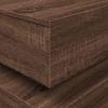 Coffee Table with LED Lights Brown Oak Effect 90 X 50 X 40 Cm