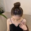Hairpins Rhinestones Shining Hollow Five-Pointed Star Shape Hair Clips Stable Non-Damaging Hair